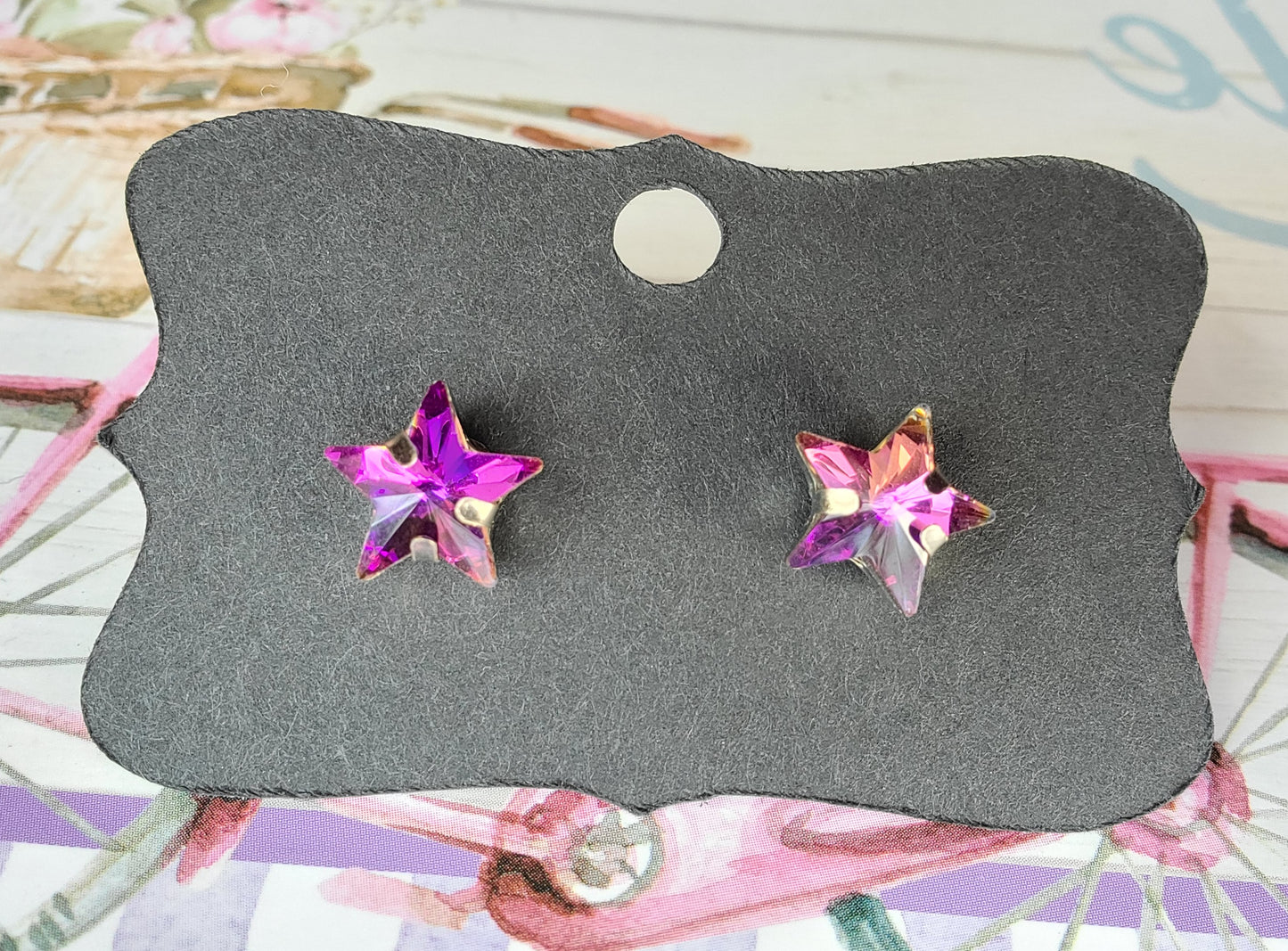 FOURTH OF JULY RHINESTONE STAR Earrings