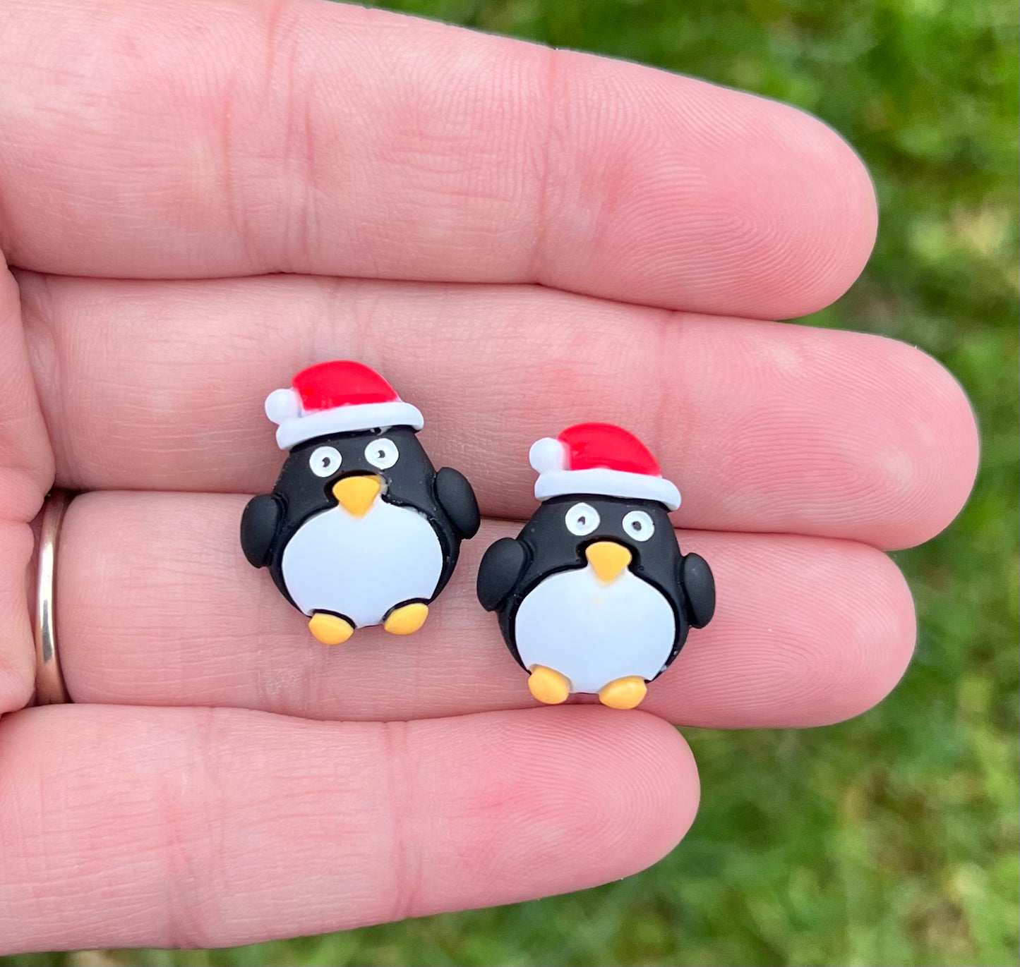 Christmas Resin Stud Earrings