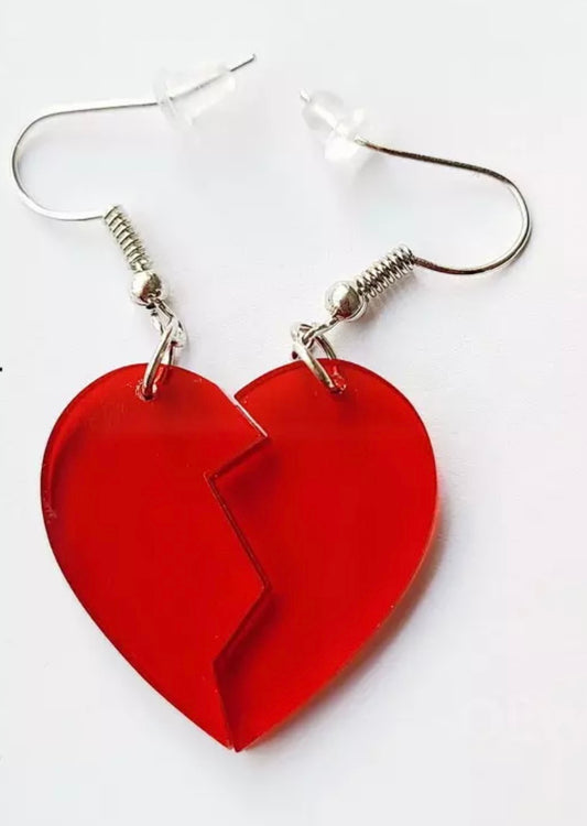 Anti-Valentine Acrylic Earrings