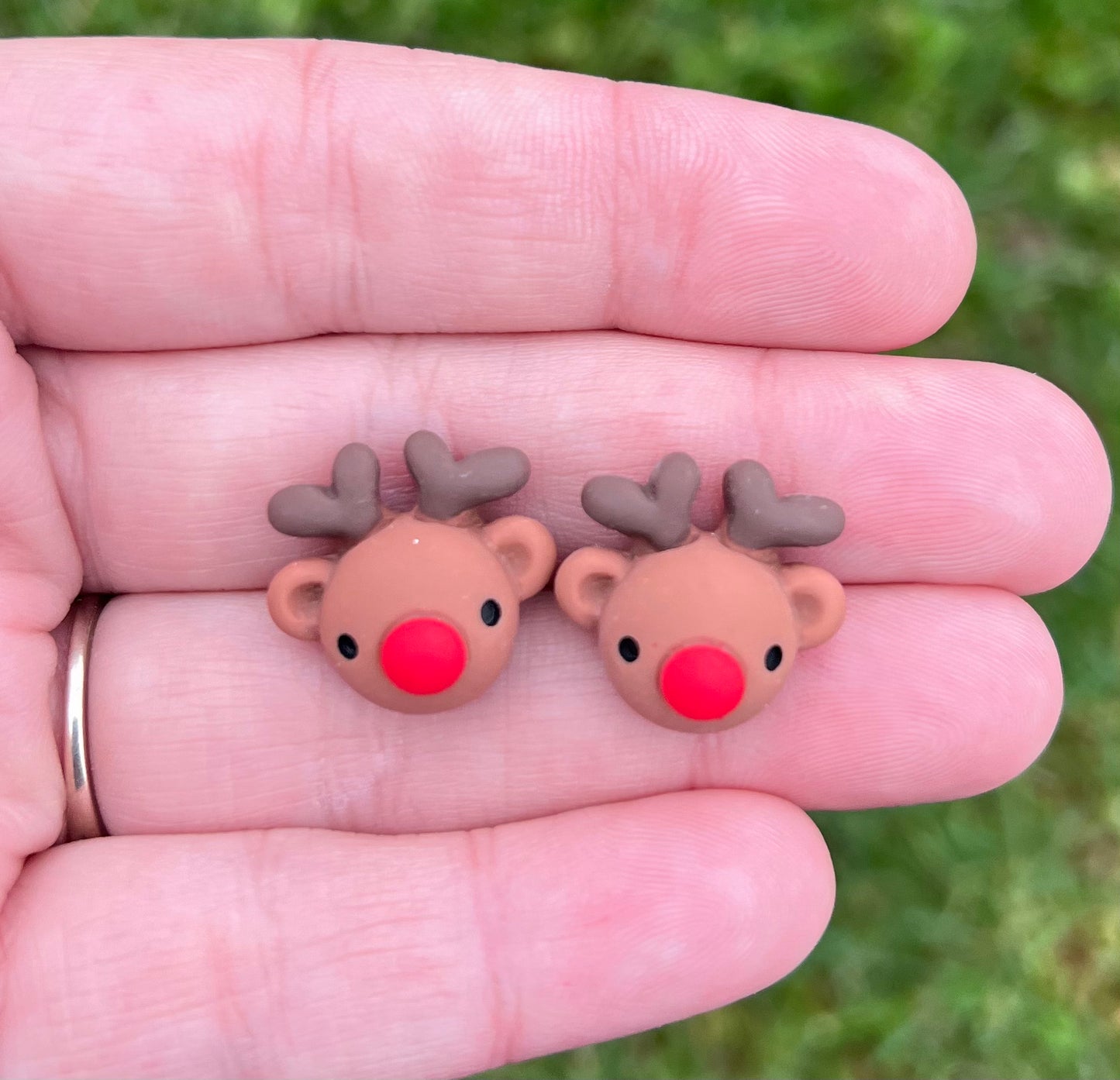 Christmas Resin Stud Earrings