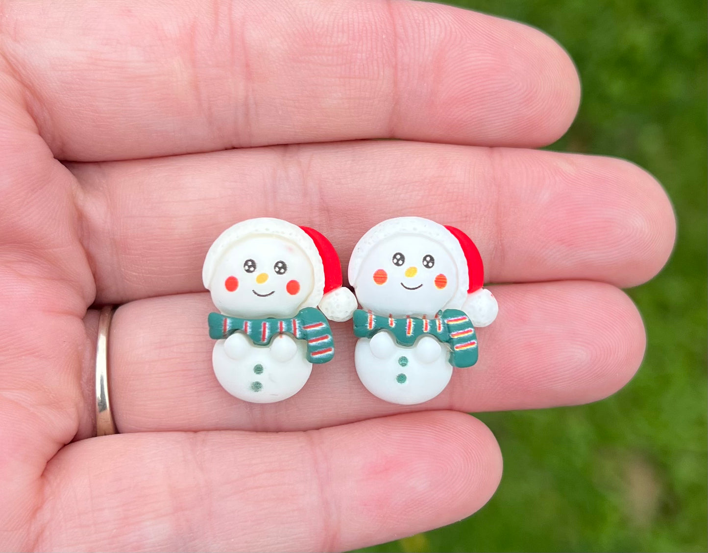 Christmas Resin Stud Earrings