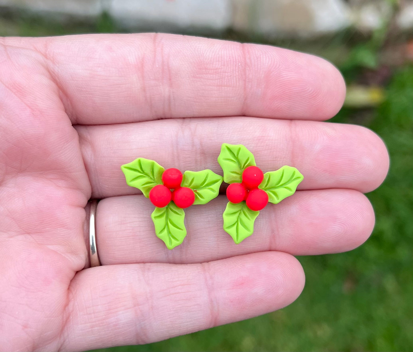 Christmas Resin Stud Earrings