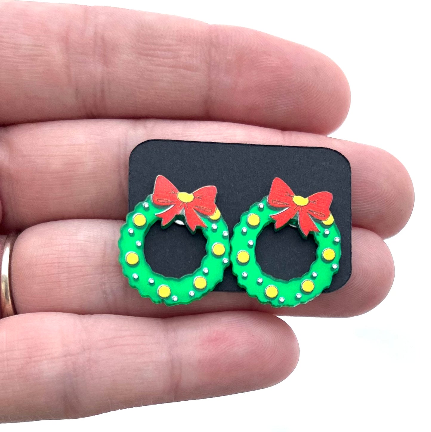 Christmas Stud Acrylic Earrings