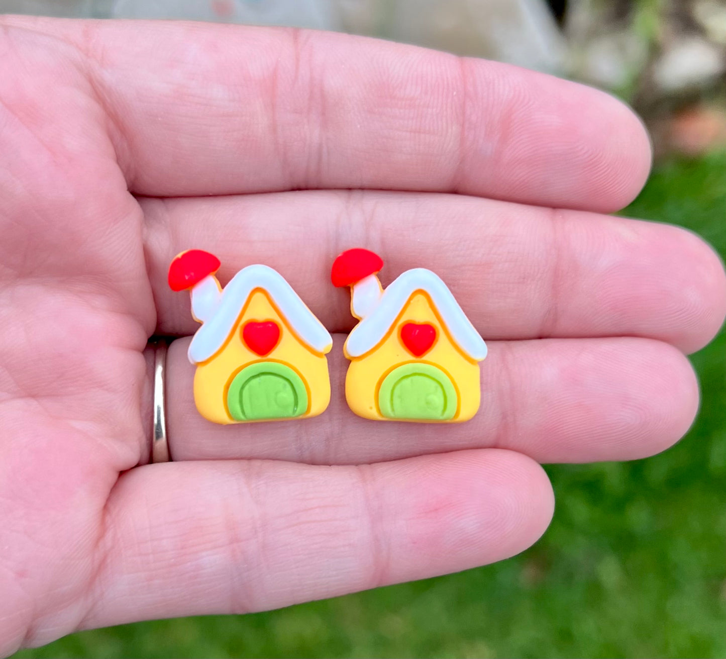 Christmas Resin Stud Earrings