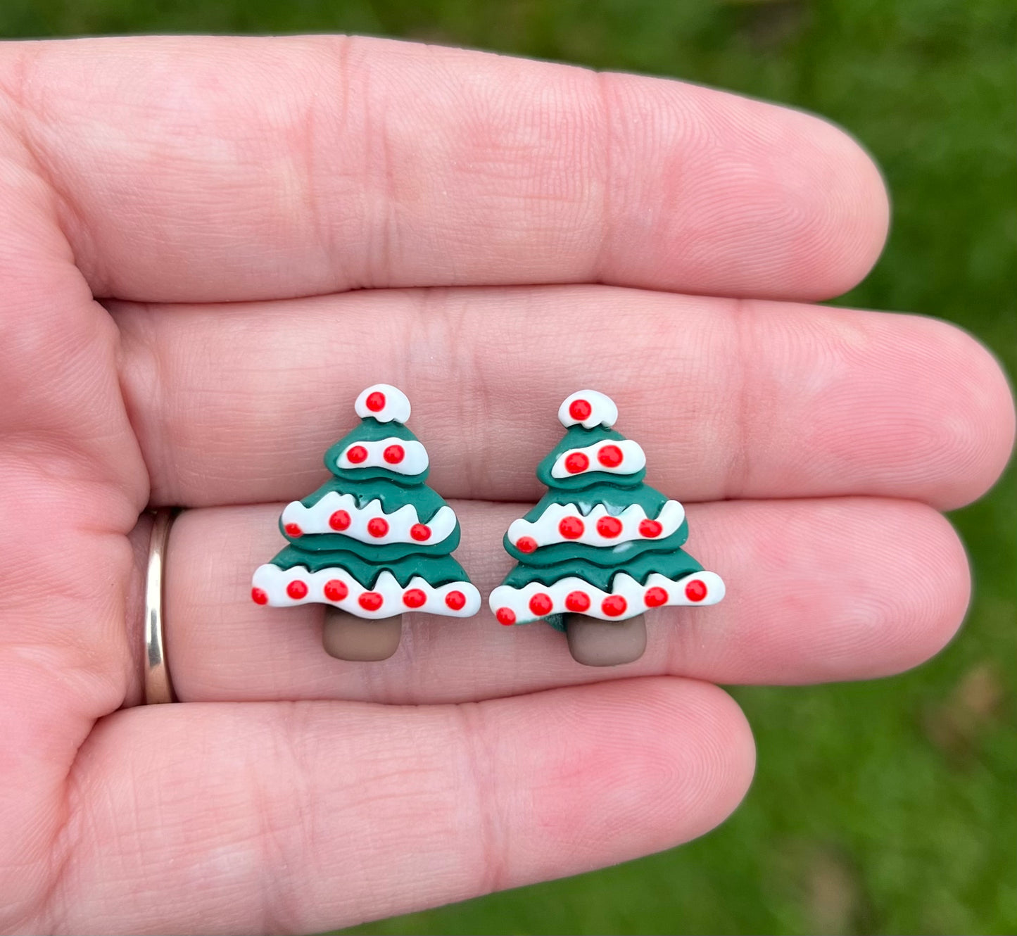 Christmas Resin Stud Earrings