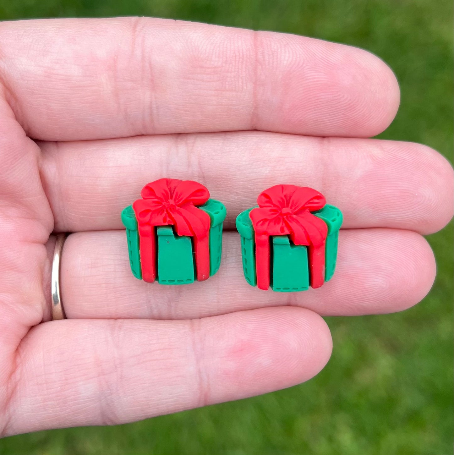 Christmas Resin Stud Earrings