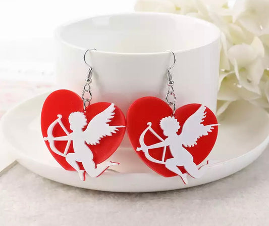 Cupid Acrylic Earrings