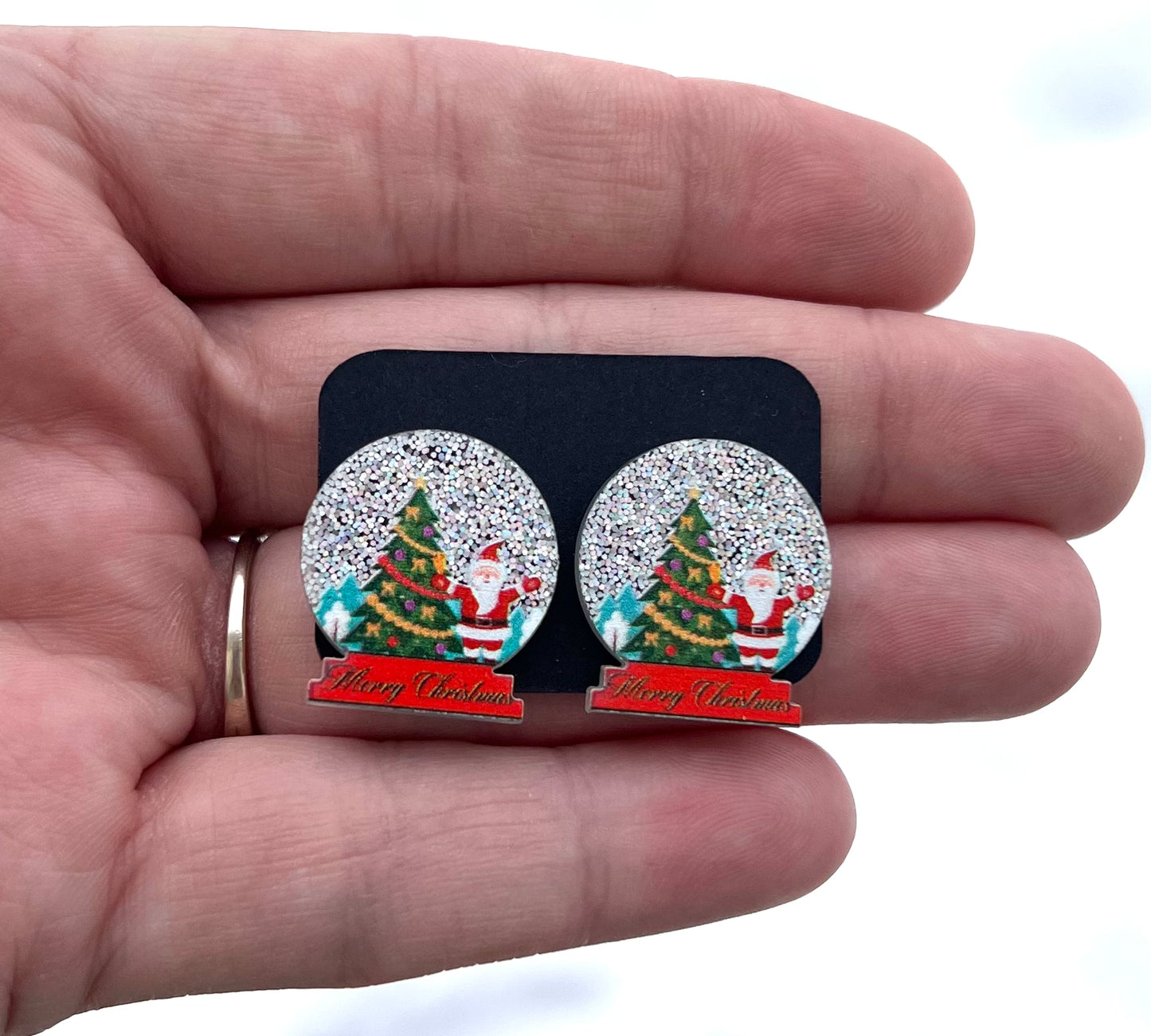 Christmas Stud Acrylic Earrings