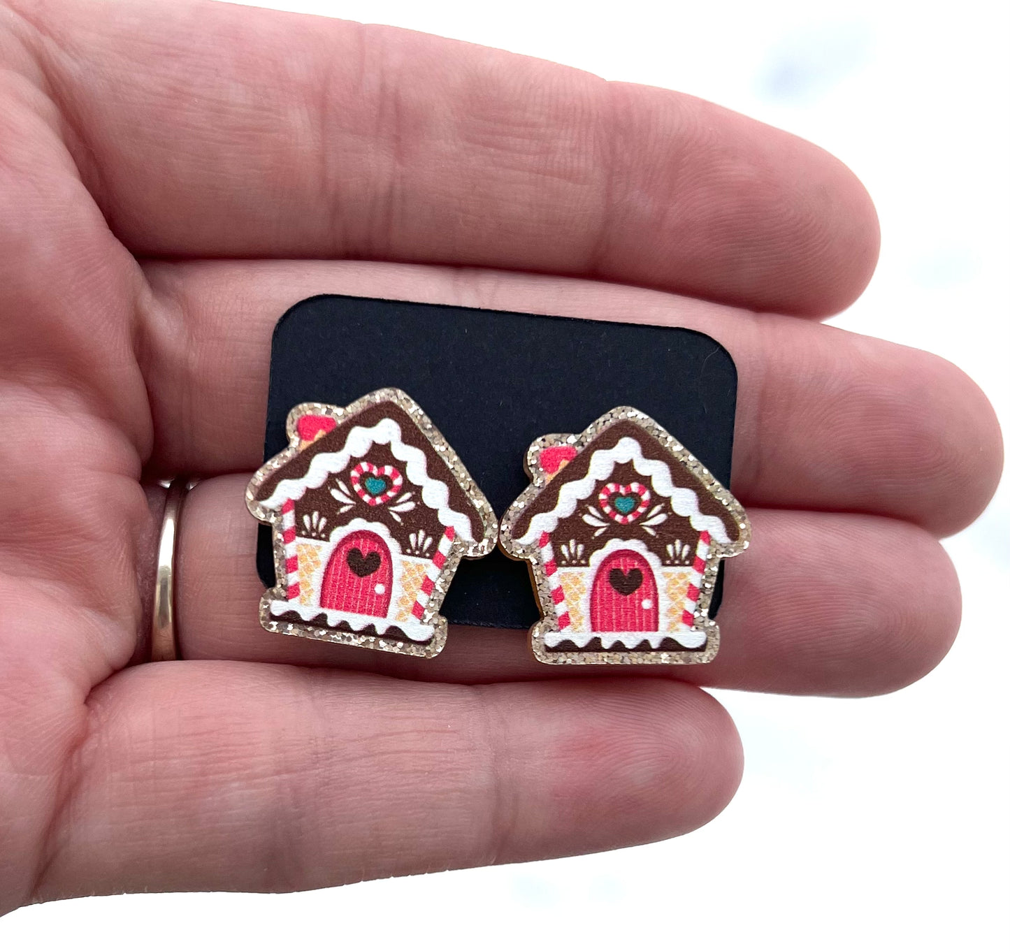 Christmas Stud Acrylic Earrings